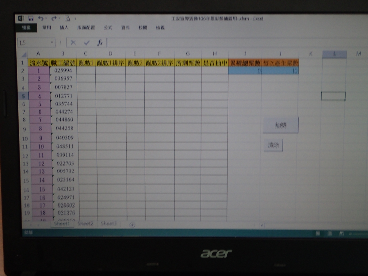 106.07.07 106年度工安宣導活動-摸彩紀實